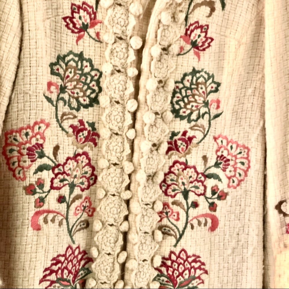 RARE!  Anthropologie Lithe • Embroidered Mountain Coat - Picture 3 of 8